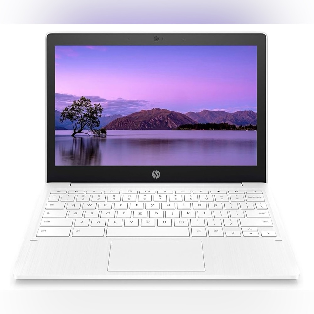 HP Chromebook 11-inch Laptop, Snow White
